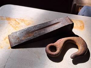 lot 345 image: Splitting Wedge and Chain Hook