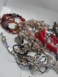 lot 83 image: Collection of Assorted Costume Jewelry Bracelets and Necklaces