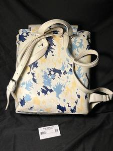 lot 89 image: Chaps Floral Print Leather Backpack Handbag