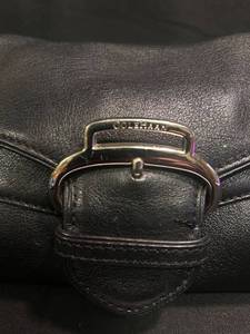 lot 95 image: Cole Haan Leather Handbag with Double Zipper and Strap