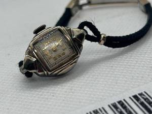 lot 127 image: Vintage Ladies Wristwatch with Black Cord Band