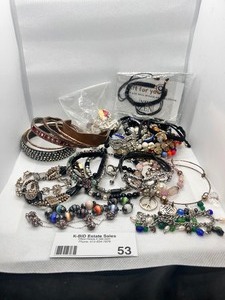 lot 53 image: Assorted Lot of Fashion Jewelry Bracelets and Necklaces