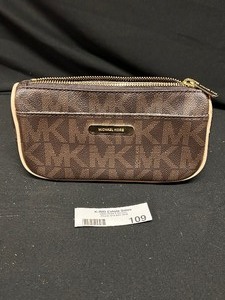 Michael Kors Monogram Brown Zip Wallet