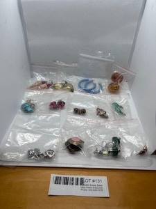 lot 131 image: Collection of 10 Pairs of Assorted Fashion Earrings