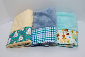 lot 60 image: Three Handmade Minky Pillowcase - Variety of Designs - Standard Size