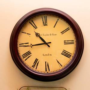 lot 48 image: Vintage Inspired Wall Clock