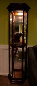 lot 59 image: Lighted Display Cabinet  Elegant and Functional