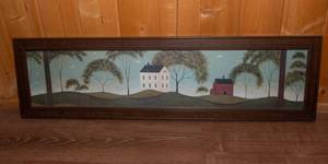 lot 113 image: Warren Kimble Folk Art Print  11 x 39