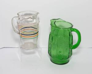 lot 142 image: Set of Two Glass Pitchers