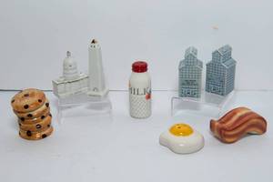 lot 151 image: Salt and Pepper Shakers Collection - Including New Prague Feed Mill