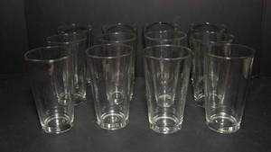 lot 164 image: Set of 12 Clear Drinking Glasses