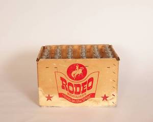 lot 208 image: Vintage Rodeo Pop Bottles and Box