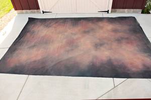 lot 220 image: 10 ft x 16 ft Handpainted Muslin Photography Background by the Shooting Gallery - Browns