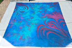 lot 329A image: 10 x 10 Handpainted Muslin Photography Background by the Shooting Gallery Scrollwork