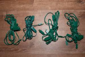 lot 70A image: Set of  Green Extension Cords