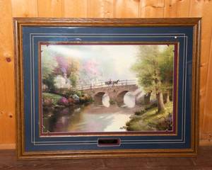 lot 218 image: Hometown Bridge by Thomas Kinkade  Signed, Numbered Artist Proof