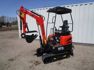 lot 47 image: Agrotk Industrial YNT18 1.8-ton Mini Excavator wYanmar Diesel & Side Swing Boom
