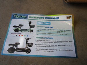 lot 56 image: Future Electric Scooter Grey & White