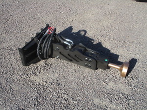 lot 123 image: Future Mini Skid Steer Post Pounder