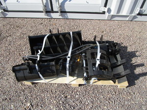 lot 25 image: AGT Industrial 9pc Mini Excavator Attachment Set