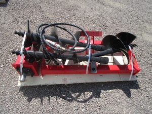 lot 211 image: Future Skid Steer Post Auger w8 12 16 Bits