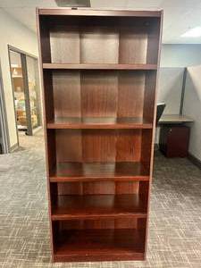 lot 14 image: Tall Wooden Shelf