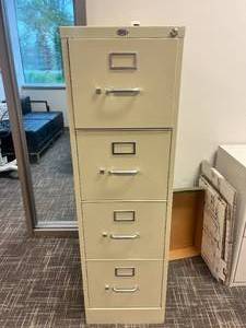 lot 15 image: Four Drawer File Cabinet