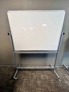 lot 18 image: Rolling Double Sided White Board