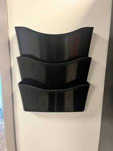 lot 24 image: hanging three pocket wall file