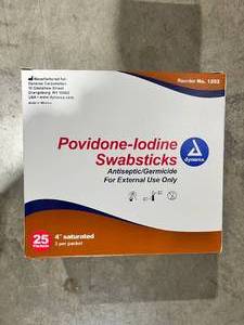 lot 56 image: Povidone-Iodine Swabstick