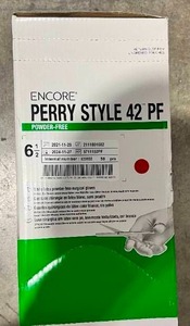 lot 83 image: Ansell Encore Perry Style 42 PF Surgical Gloves