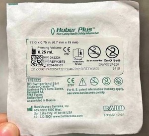 lot 88 image: Huber Plus Non-Coring Needle Safety Infusion Set
