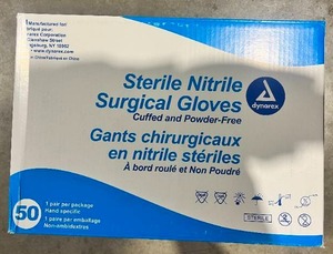 lot 95 image: Sterile Nitrile Surgical Gloves