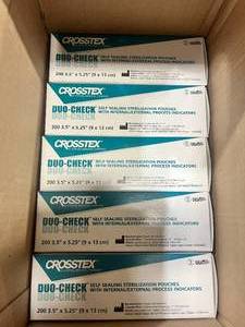 lot 142 image: DUO-CHECK Self Sealing Sterilization Pouches
