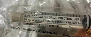lot 235 image: .9% Sodium Chloride Injection