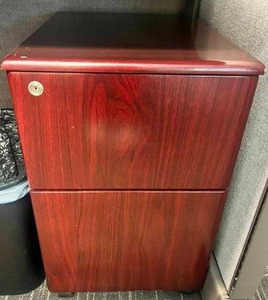 lot 273 image: Wooden Filing Cabinet