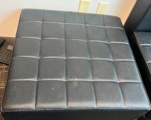 lot 310 image: Black Ottoman
