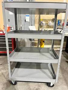 lot 314 image: Grey Multi-Level Shelf