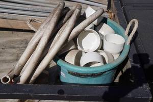 lot 253 image: Assorted PVC Caps and Hose