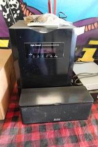 lot 337 image: Epic Sound 5.1 Channel Surround Receiver Amp and Speaker