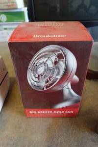 lot 326 image: Brookstone Big Breeze Desk Fan