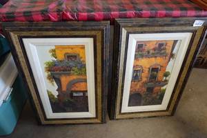 lot 341 image: 2 Vintage Framed Prints