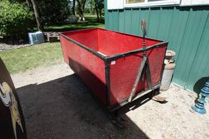 lot 478 image: Large Pull Behind Wood Sleigh