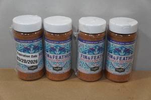 lot 42 image: 4 Plowboys Fin & Feather Citrus, Garlic and Herb Seasoning - 12oz