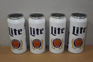 lot 169 image: Set of 4 Minnesota Viking Aluminum Drinking Glasses
