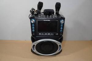 lot 198 image: Karaoke USA Singing Machine with LED Lights