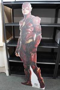lot 237 image: The Flash Justice League Movie Promo 6 Tall Cardboard Cutout