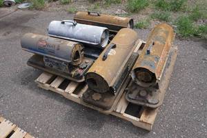 lot 239 image: Pallet of BROKEN Torpedo Heaters