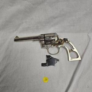 lot 18 image: Colt Nickel Army Special, 38 Special, Frame and Cylinder Parts, Early 1900s