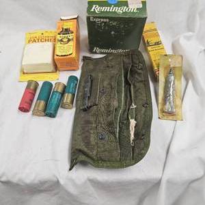 lot 32 image: Remington 12Ga, #4 Shells and Misc Cleaning Supplies